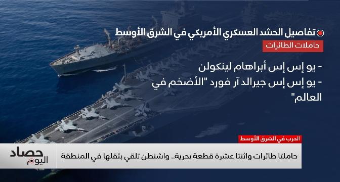 الولايات المتحدة تعزز حضورها العسكري بالمنطقة في إطار عملياتها المستمرة ضد إيران