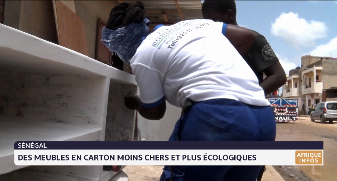 Sénégal: des meubles en carton moins chers et écologiques