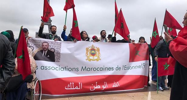 Paris: manifestation d'hommage et de glorification du drapeau marocain