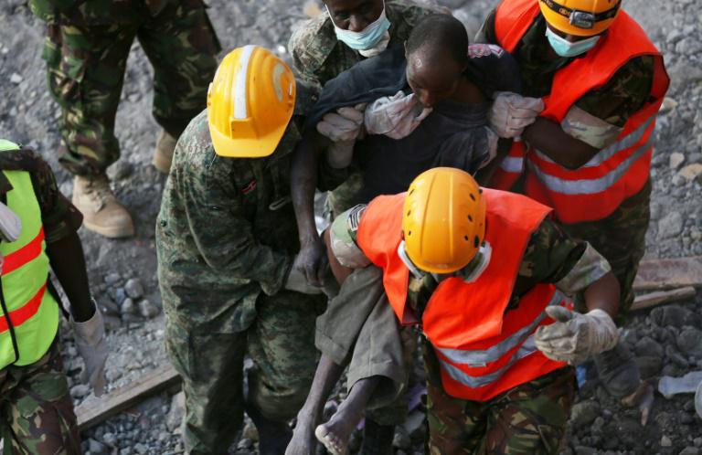 Nairobi: un immeuble de six étages s’effondre, plusieurs personnes prises au piège