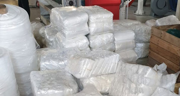 Sacs en plastique: une unité clandestine démantelée à Nouaceur, plus de 18,6 tonnes saisies