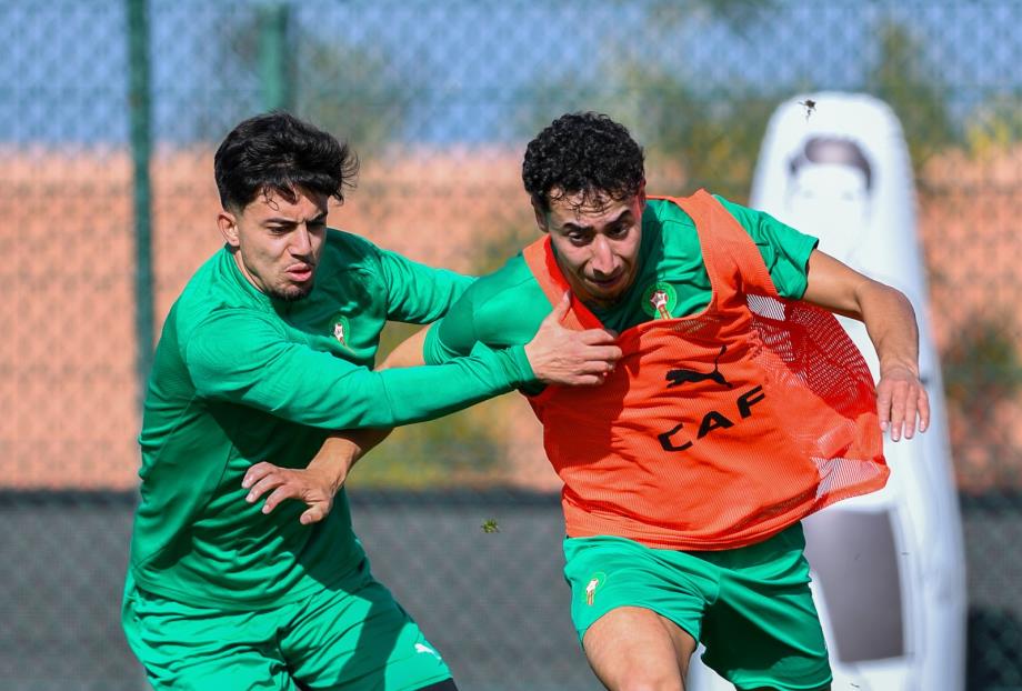 المنتخب الوطني المغربي يستهل تحضيراته لمباراة نصف نهائي الكان