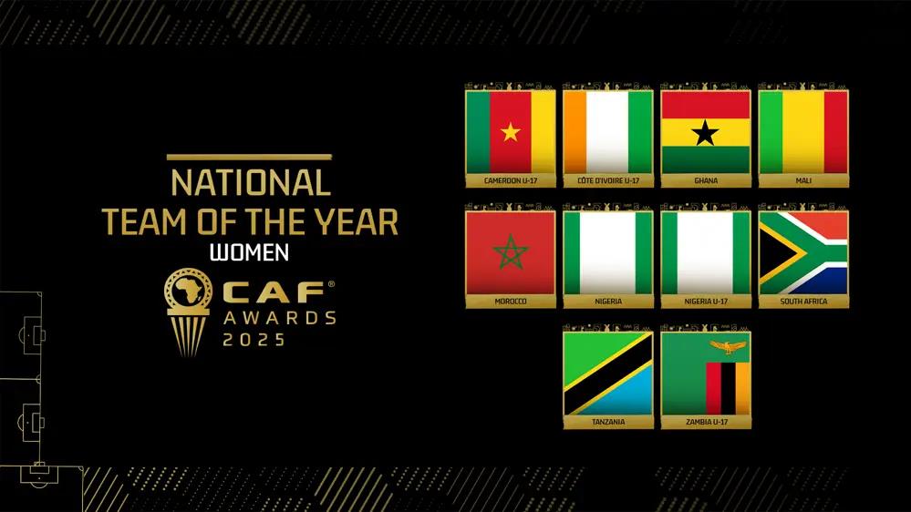 CAF Awards 2025 : le Maroc domine les distinctions du football féminin africain CAF Awards 2025 : le Maroc domine les distinctions du football féminin africain