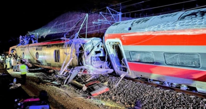 Espagne : le bilan du déraillement de deux trains s'alourdit à 10 morts