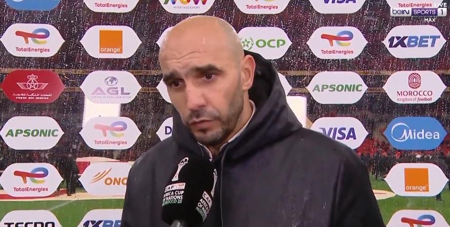 Walid Regragui : "C’est très dur de perdre en finale, le football est parfois cruel"