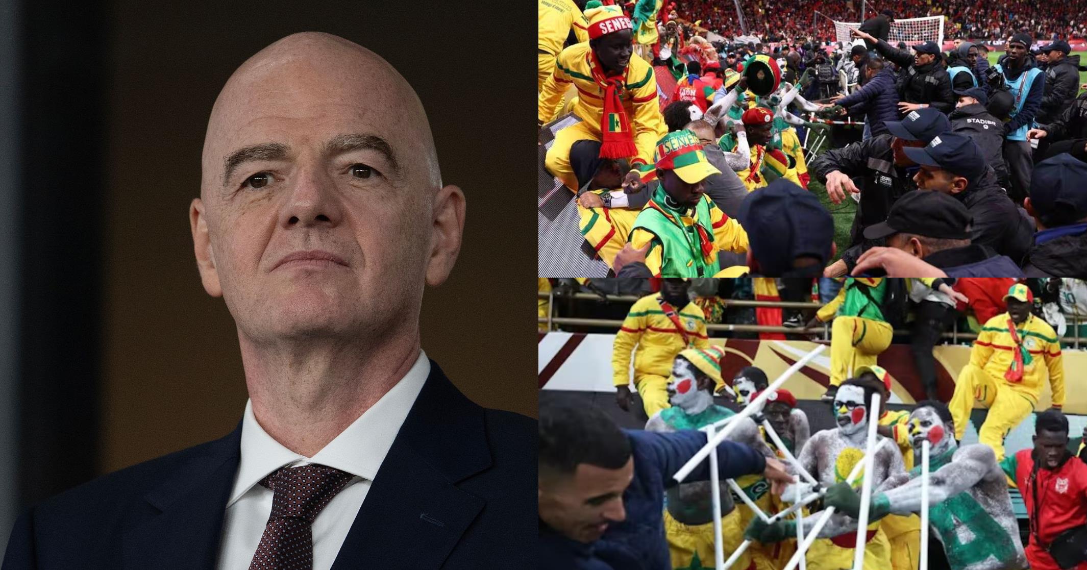 Incidents en finale de la CAN 2025 : Gianni Infantino hausse le ton “Le football ne peut tolérer la violence” Incidents en finale de la CAN 2025 : Gianni Infantino hausse le ton “Le football ne peut tolérer la violence”