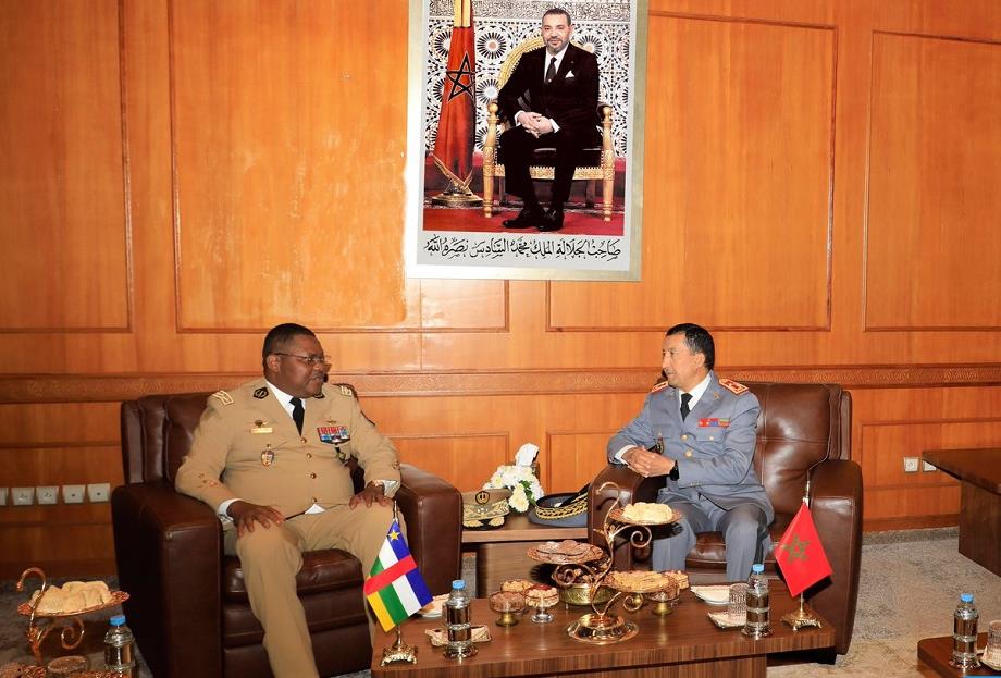 Mohammed Berrid et Abdeltif Loudyi reçoivent le Chef d’Etat-Major des Armées de la République Centrafricaine