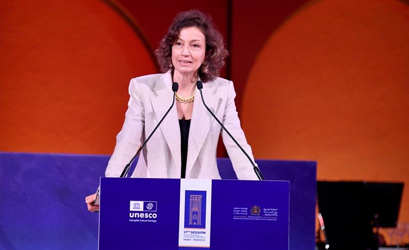 Paris:  Audrey Azoulay souligne l’engagement du Roi Mohammed VI pour le renforcement de la coopération entre le Maroc et l'UNESCO