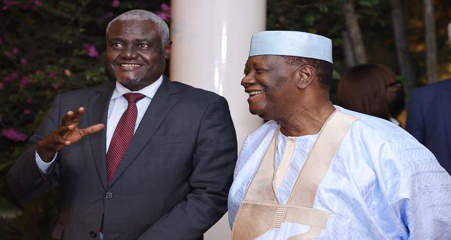 Le président ivoirien s’entretient avec le Président de la Commission de l’UA