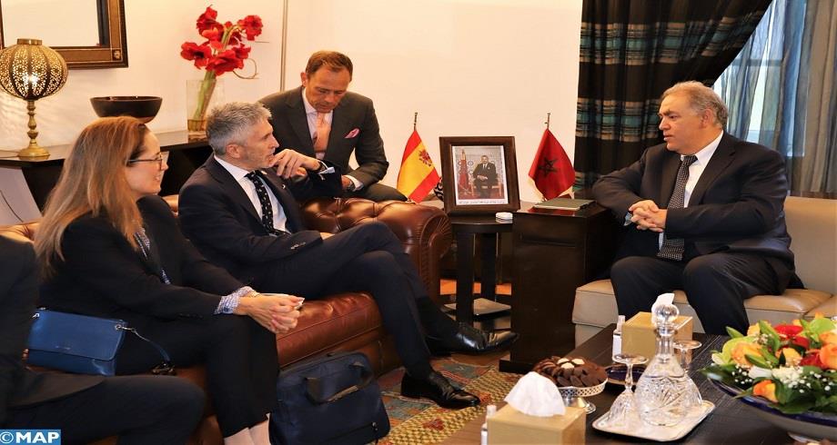 Le ministre de l'Intérieur marocain s'entretient avec son homologue espagnol