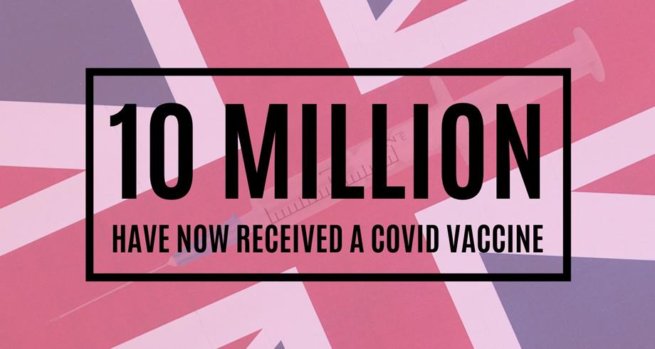 بريطانيا تعلن تطعيم 10 ملايين شخص بالجرعة الأولى من لقاح فيروس كورونا
