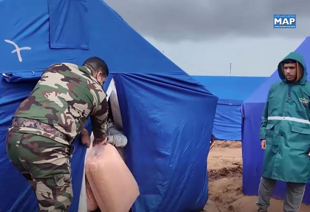 فيديو.. تعبئة ميدانية مكثفة بالقنيطرة لإيواء المتضررين من الاضطرابات الجوية