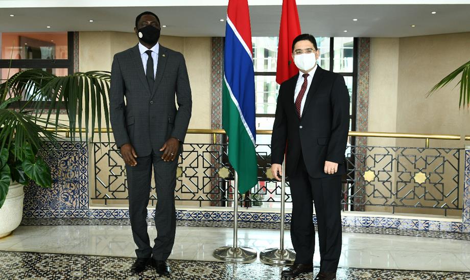 Nasser Bourita reçoit son homologue gambien, porteur d'un message au Roi Mohammed VI