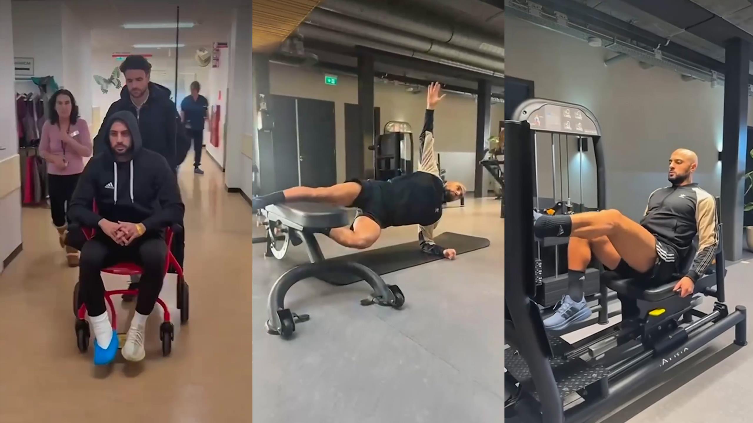 فيديو .. أمرابط يواصل رحلة تعافيه من الإصابة