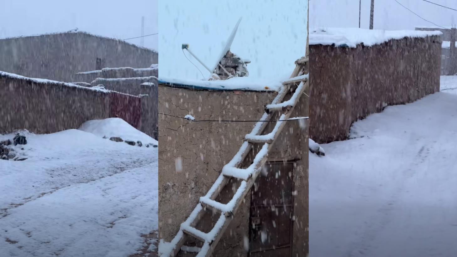 فيديو .. تساقطات ثلجية كثيفة نواحي إملشيل