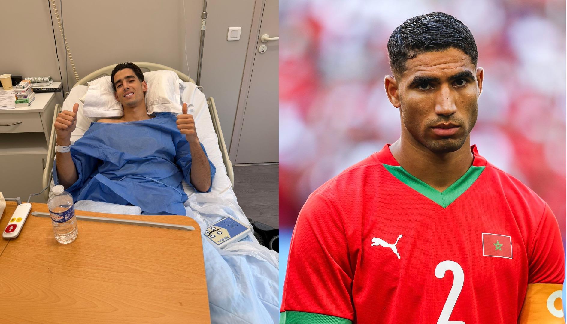 بعد العملية الجراحية .. أشرف حكيمي يوجه رسالة مؤثرة لـ نايف أكرد