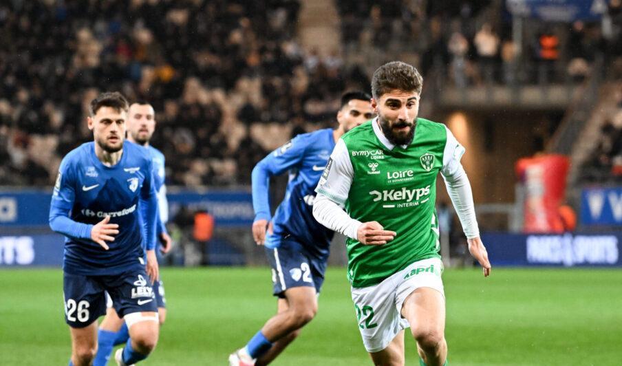 Ligue 2: fin de série pour Saint-Etienne, tenu en échec à Grenoble