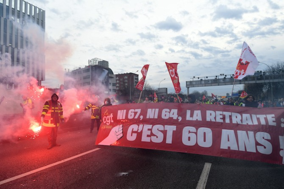 France : Manifestations à Paris contre la réforme des retraites