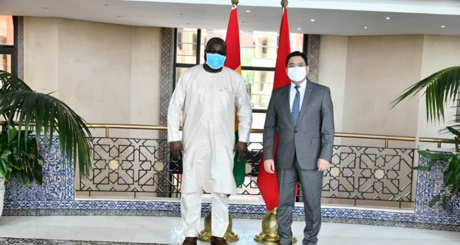 Bourita reçoit son homologue guinéen, porteur d'un message du président Alpha Condé au Roi Mohammed VI