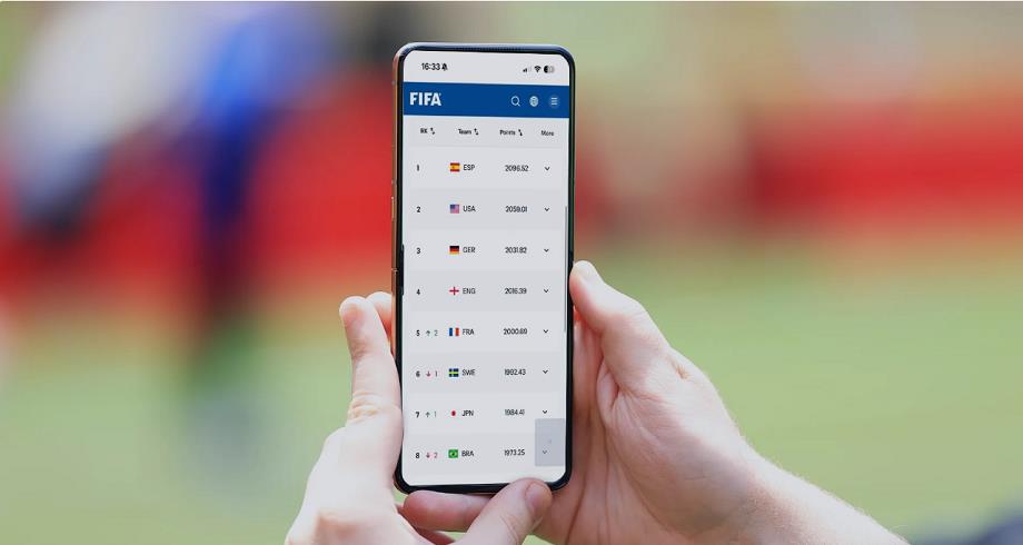 Les classements FIFA désormais mis à jour en direct pendant les matchs