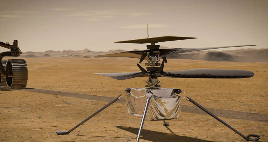 NASA: l'hélicoptère Ingenuity a frôlé la surface de Mars