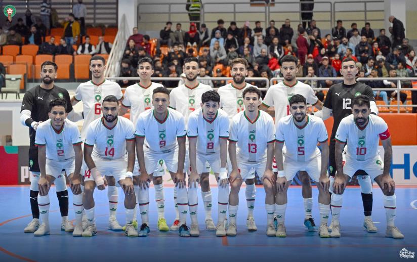 Tournoi de Berkane de futsal: l’équipe nationale s’impose 7-1 face au Cap-Vert Tournoi de Berkane de futsal: l’équipe nationale s’impose 7-1 face au Cap-Vert