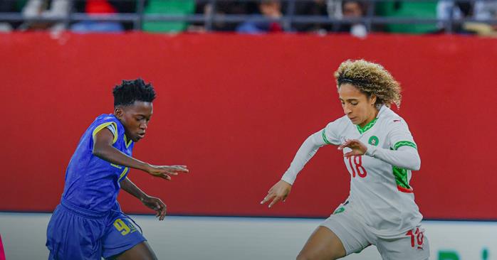 المنتخب المغربي النسوي يفوز على نظيره التانزاني في مباراة ودية المنتخب المغربي النسوي يفوز على نظيره التانزاني في مباراة ودية