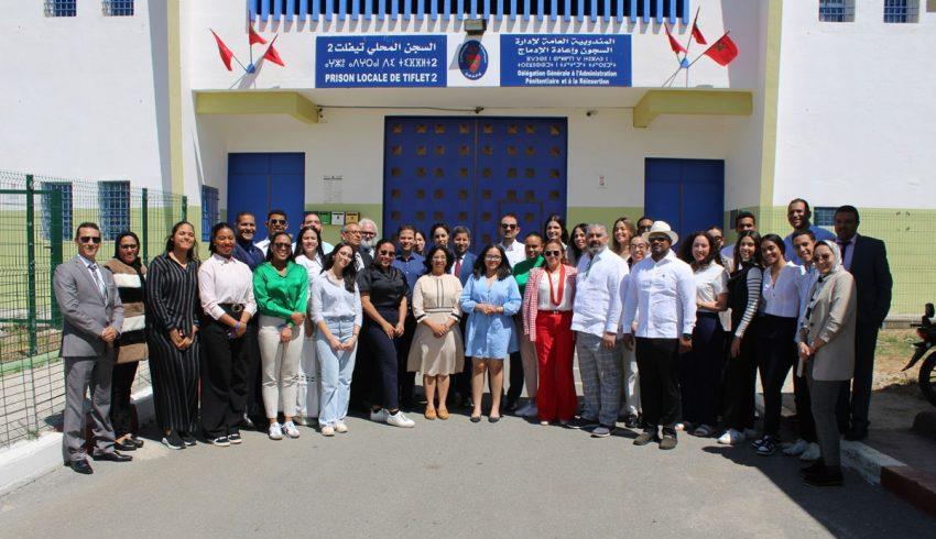 وفد من جمهورية الدومينيكان يزور "المركز الوطني لتكوين الأطر بتيفلت" و"السجن المحلي تيفلت 2"