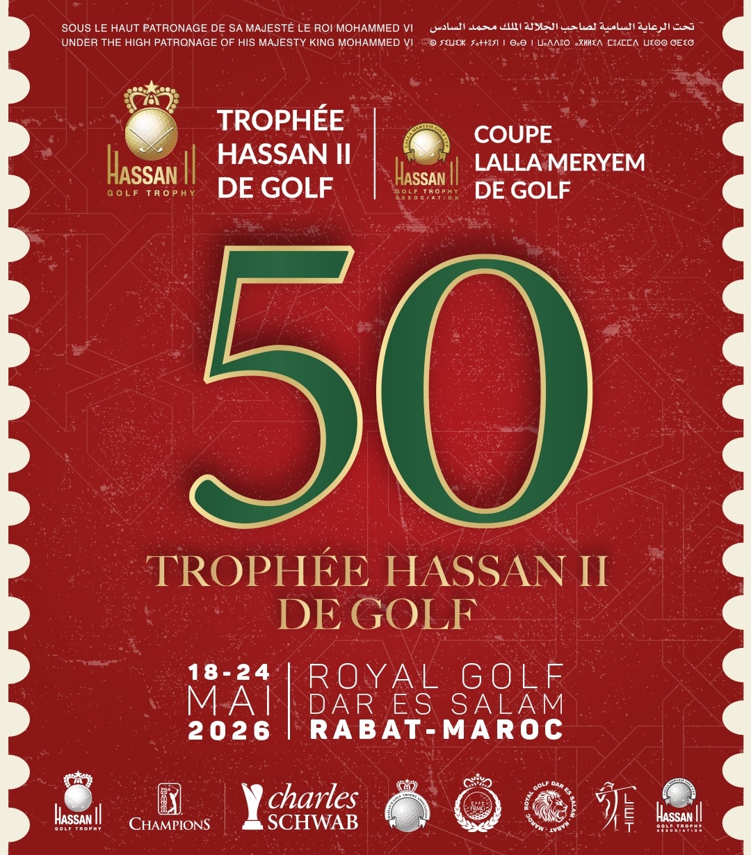 Légendes mondiales et anciens vainqueurs réunis à Rabat pour la 50ᵉ édition du Trophée Hassan II de Golf