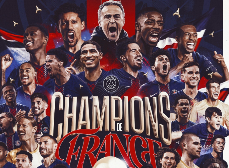 Le PSG sacré champion de France