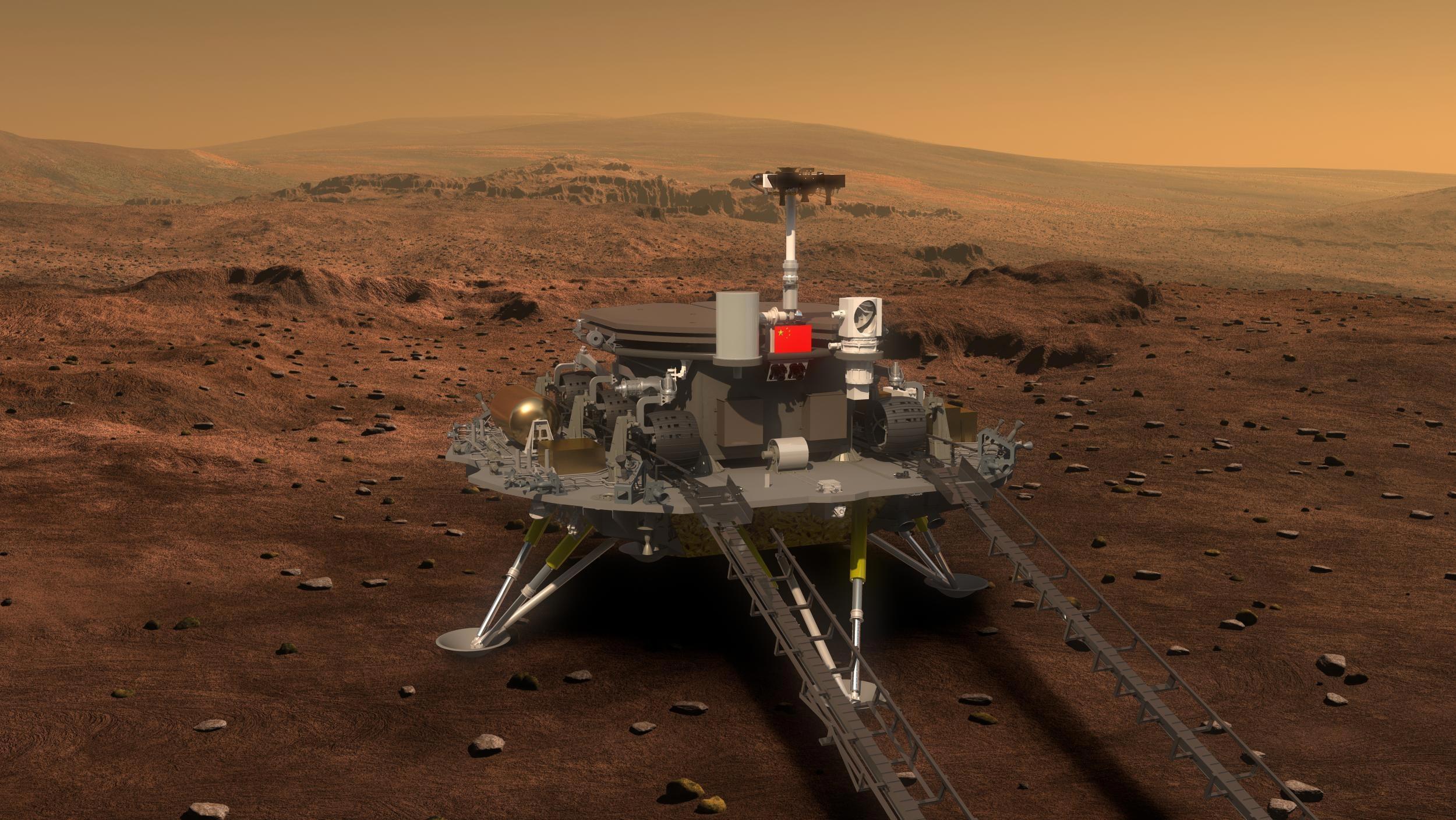 الصين تعلن نجاحها في إنزال روبوت على سطح المريخ