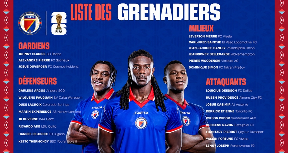 Mondial 2026 : le sélectionneur national d'Haïti dévoile sa liste officielle de 26 joueurs