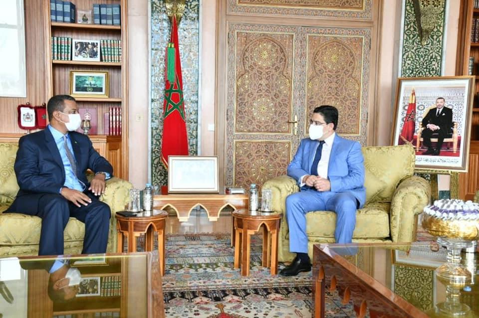 بوريطة يتباحث مع رئيس مكتب لجنة العلاقات الخارجية بالجمعية الوطنية الموريتانية