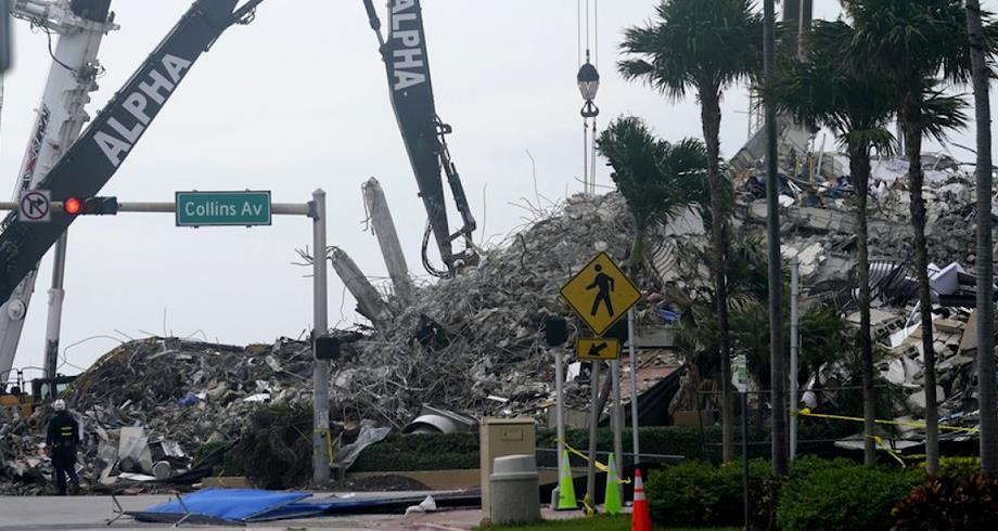 انهيار مبنى في فلوريدا .. حصيلة الضحايا تصل إلى 64 شخصا على الأقل