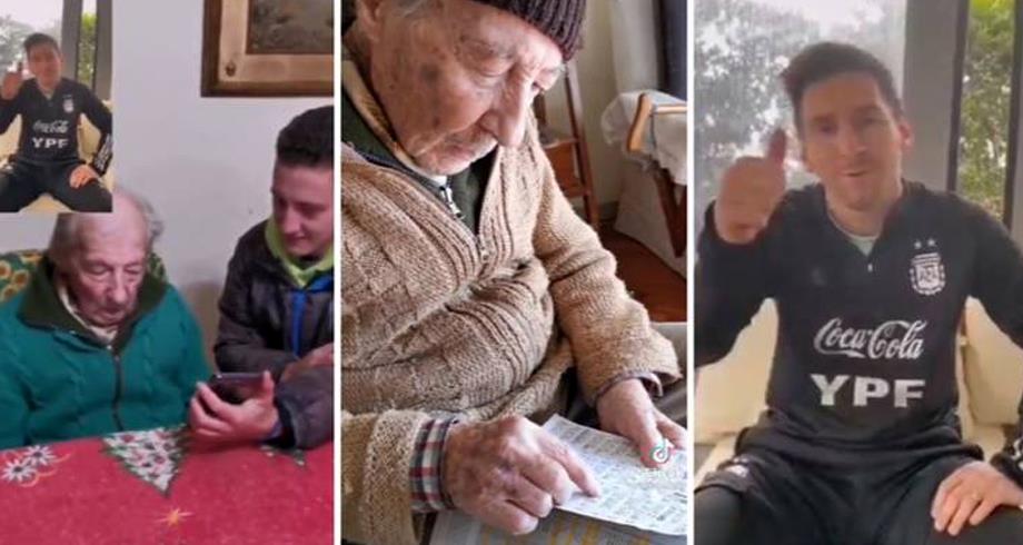 فيديو ..  بادرة إنسانية من ميسي تجاه رجل مُسن