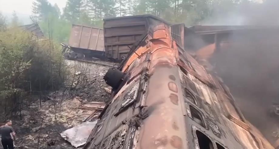 اصطدام قطارين للشحن في منطقة أمور بروسيا