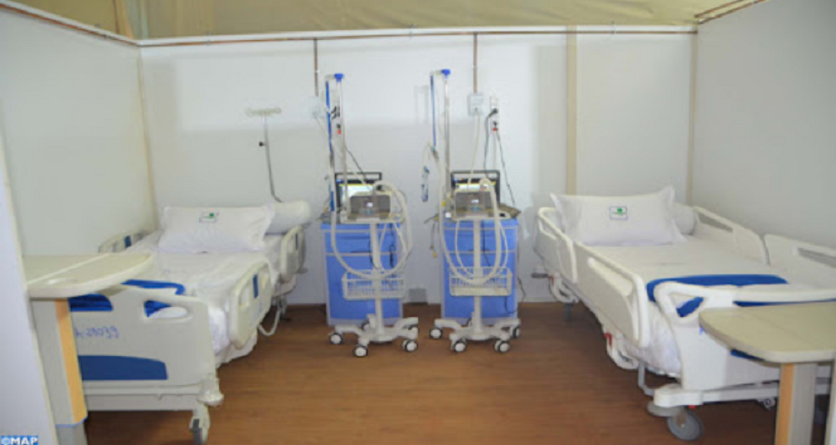 Laâyoune: inauguration d'un hôpital de campagne anti-Coronavirus