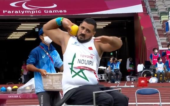 الألعاب الأولمبية الموازية (فئة F34 ) .. المغربي عزالدين النويري يتوج بالميدالية الفضية