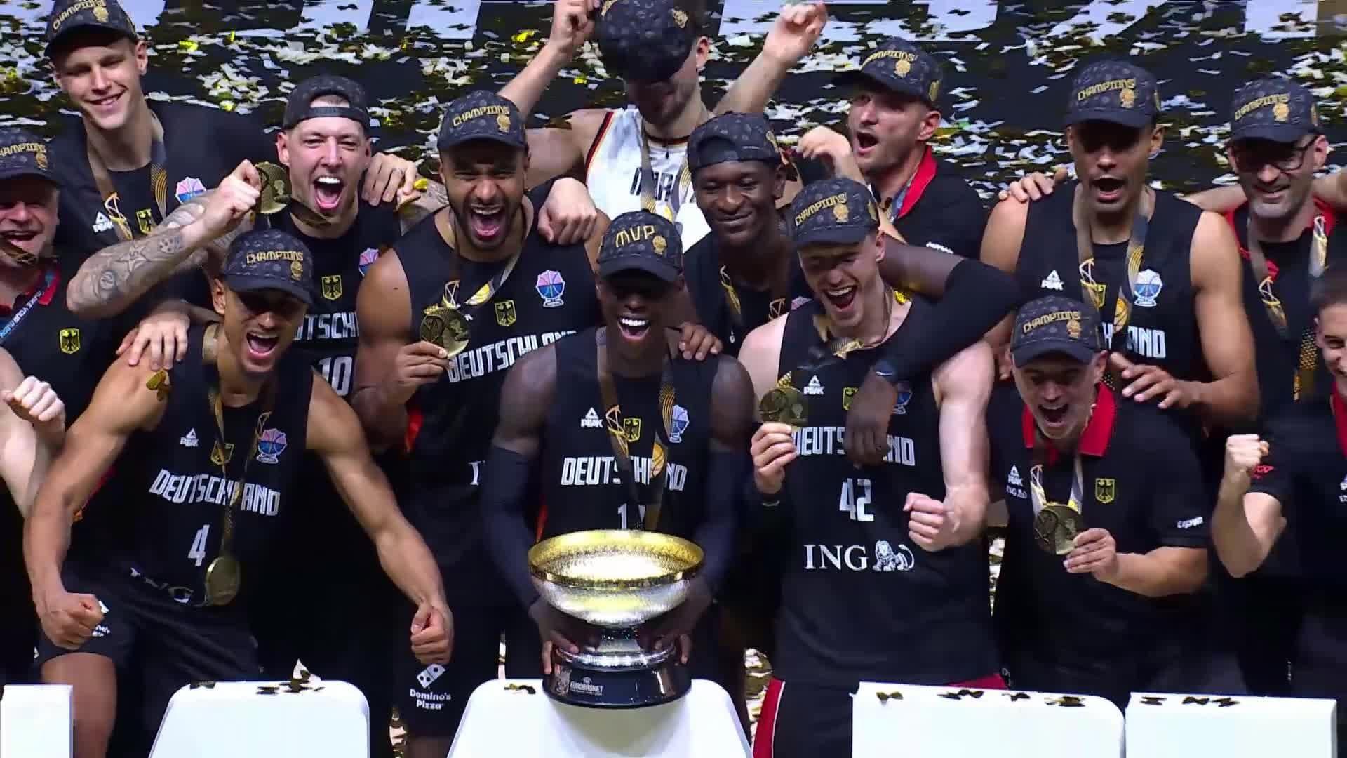 L’équipe nationale masculine allemande de basketball sacrée championne d’Europe L’équipe nationale masculine allemande de basketball sacrée championne d’Europe