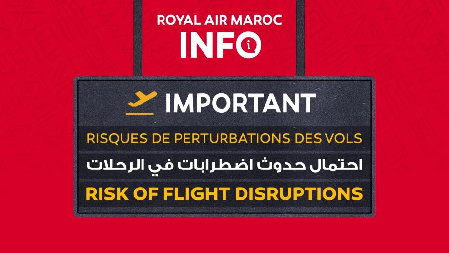 Royal Air Maroc alerte ses passagers : des perturbations possibles sur les vols depuis la France
