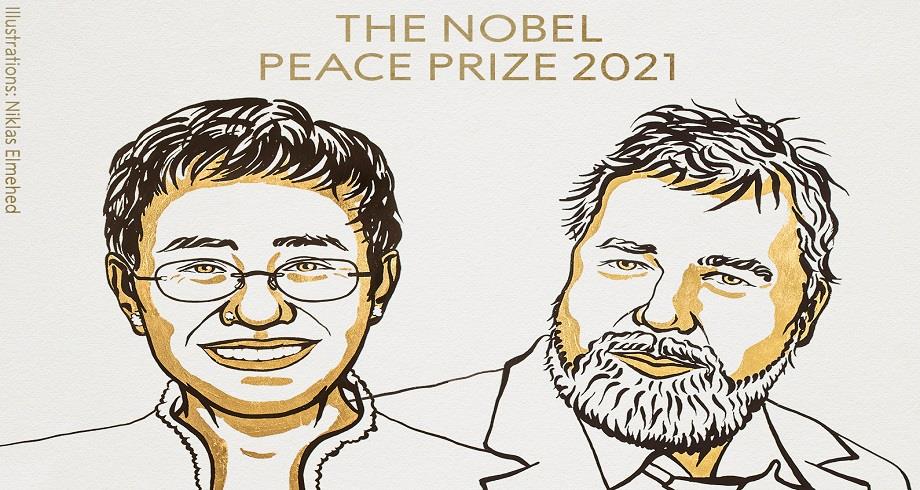 Le Nobel de la paix décerné à deux journalistes, une Philippine et un Russe, pour leur combat pour la liberté d'expression