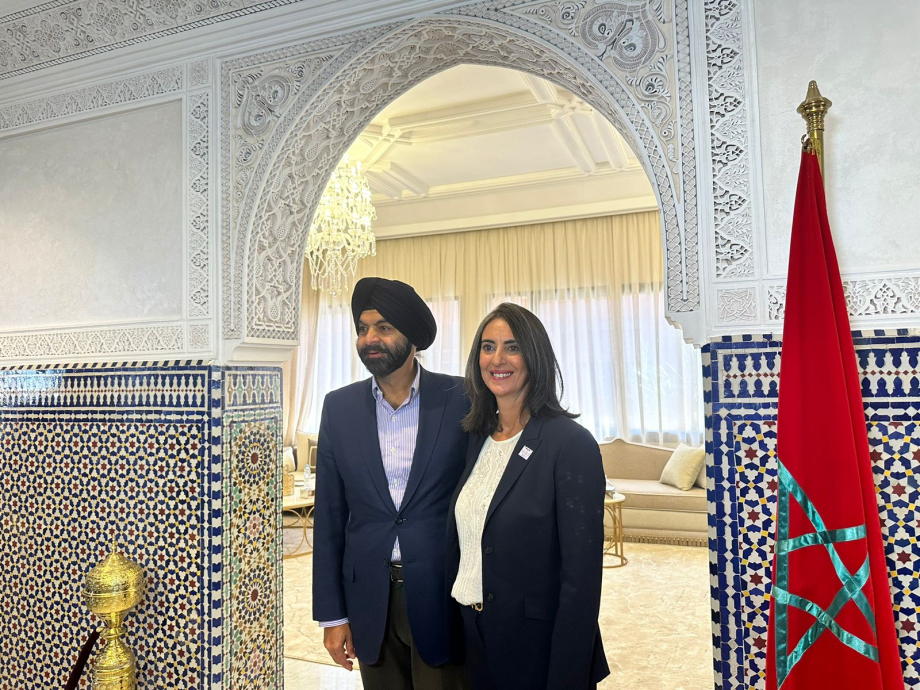 رئيس البنك الدولي أجاي بانغا يحل بمراكش