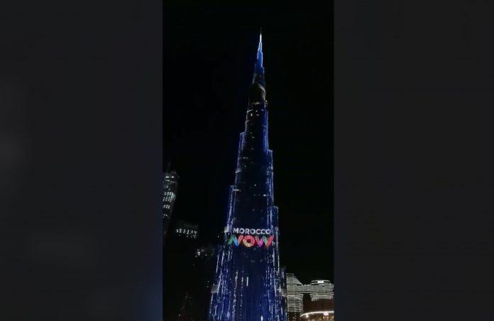 عرض مبهر للعلامة المغربية الجديدة Morocco Now على "برج خليفة" بدبي الأعلى من نوعه في العالم