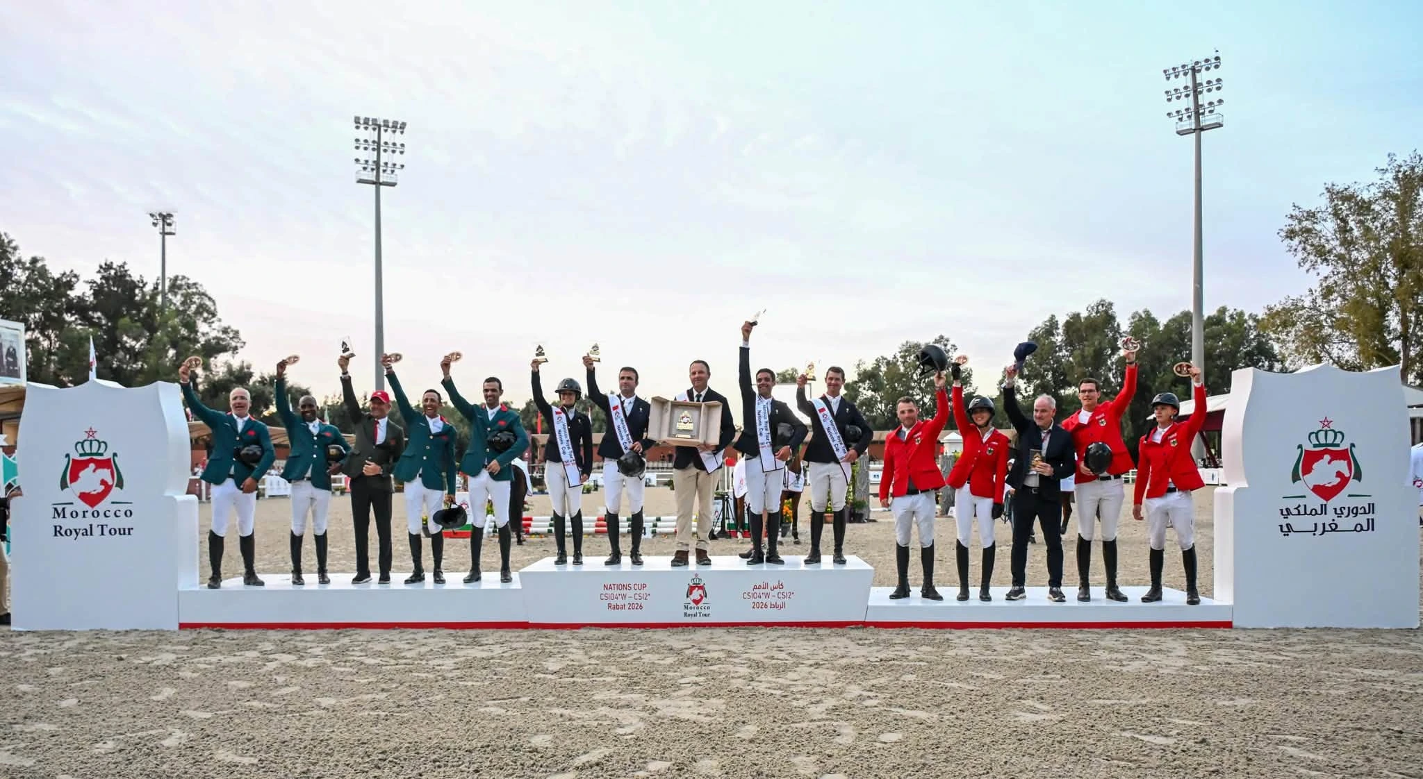 Photo: medi1news.com Morocco Royal Tour de saut d
