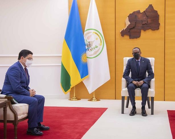 Rwanda : M. Bourita reçu en audience par le président Paul Kagame