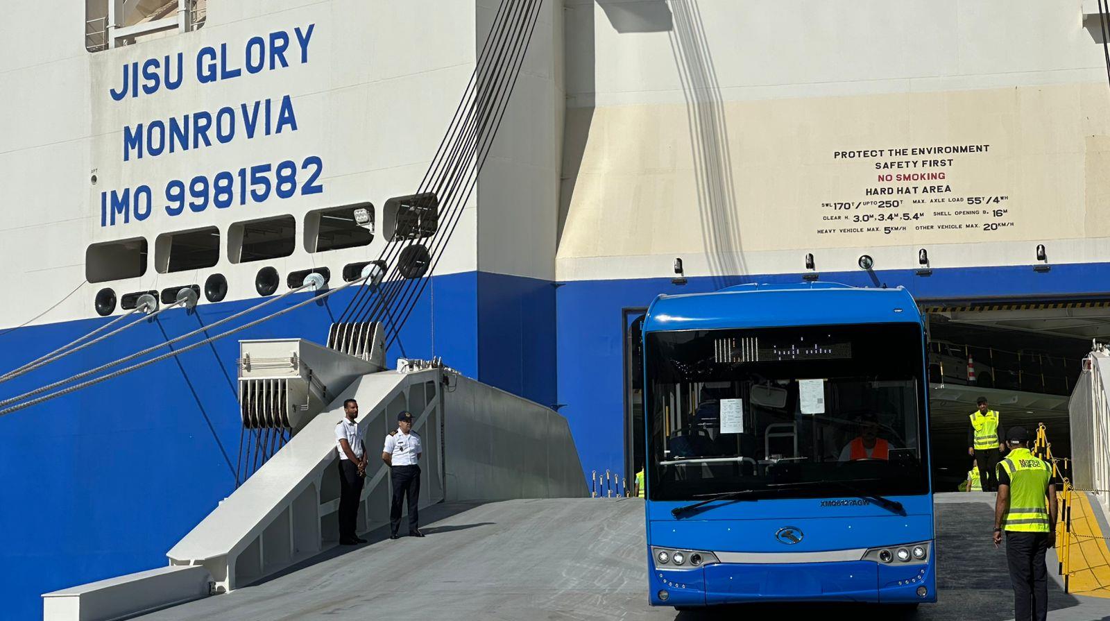 برنامج النقل الحضري 2025-2029: ميناء الدار البيضاء يستقبل دفعة جديدة من الحافلات برنامج النقل الحضري 2025-2029: ميناء الدار البيضاء يستقبل دفعة جديدة من الحافلات