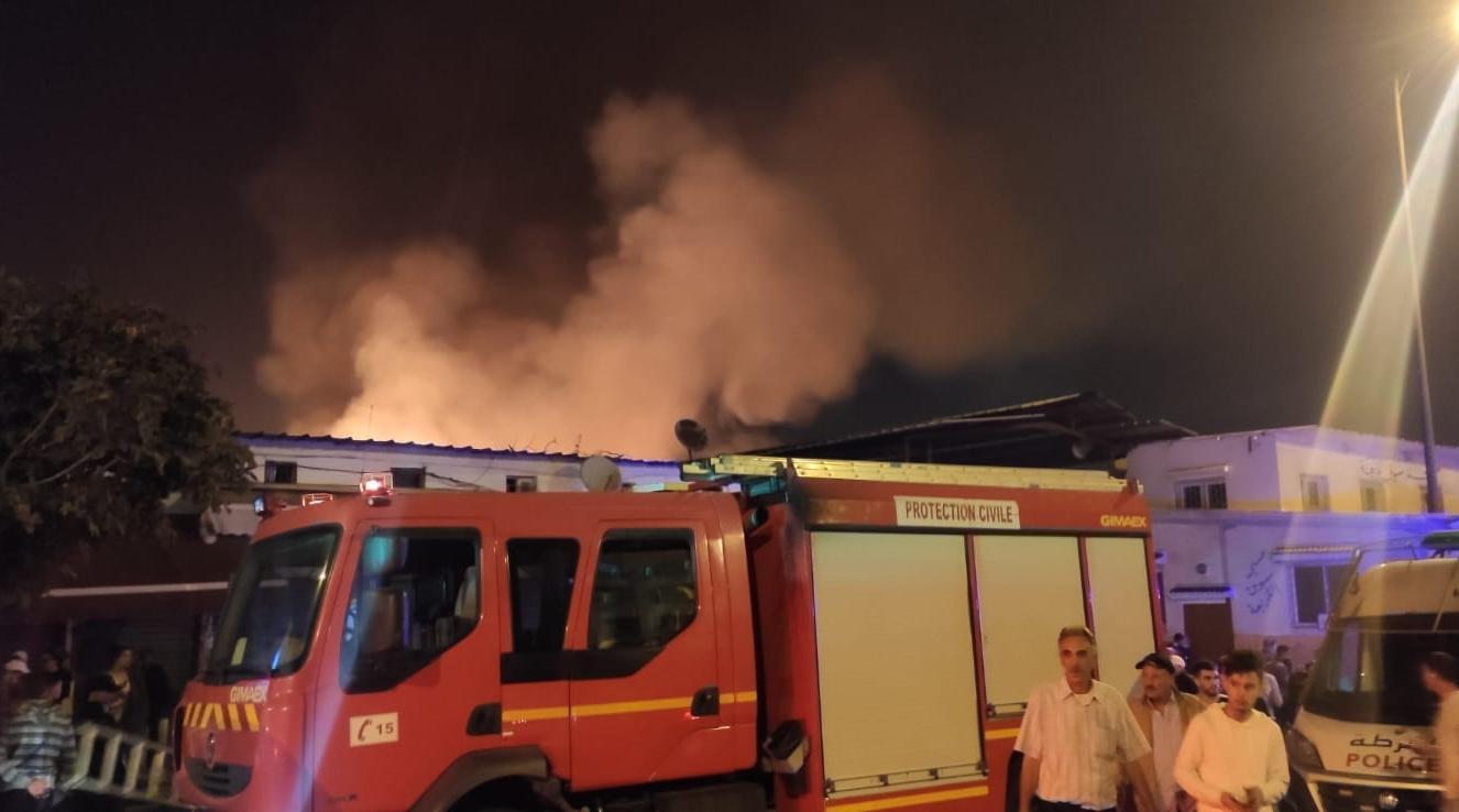 Casablanca: Un incendie dans un marché de ferraille maitrisé