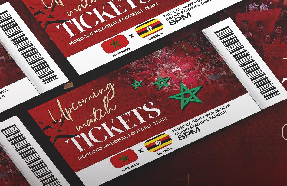 Maroc vs Ouganda : Lancement de la vente des billets Maroc vs Ouganda : Lancement de la vente des billets
