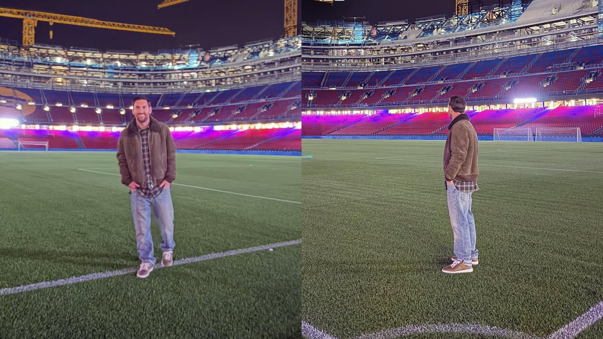 ميسي يعود إلى أرضية ملعب كامب نو: "مكان كنت فيه سعيدا للغاية"