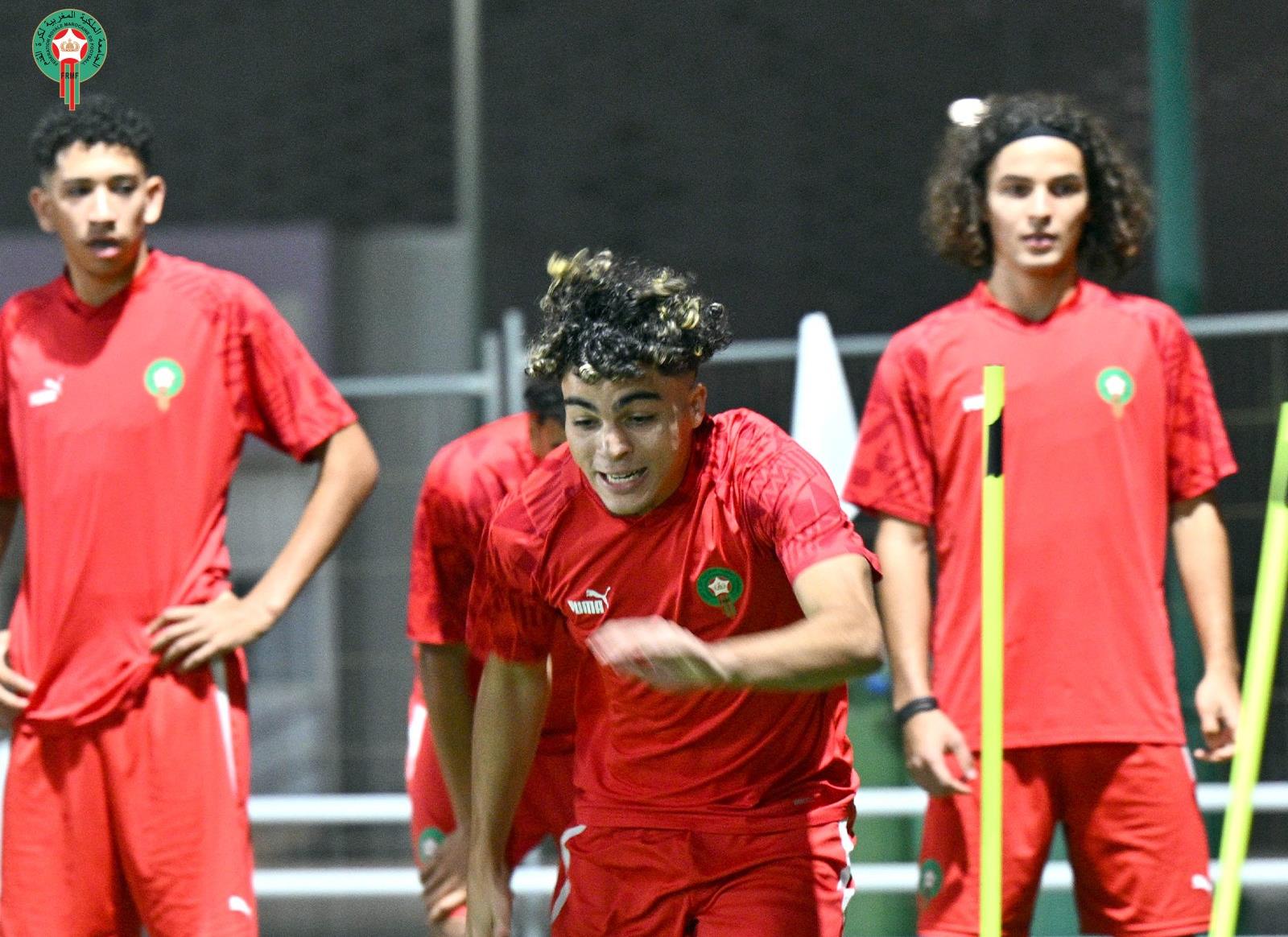 المنتخب الوطني لأقل من 17 سنة يجري آخر حصة تدريبية قبل لقاء المنتخب الأمريكي